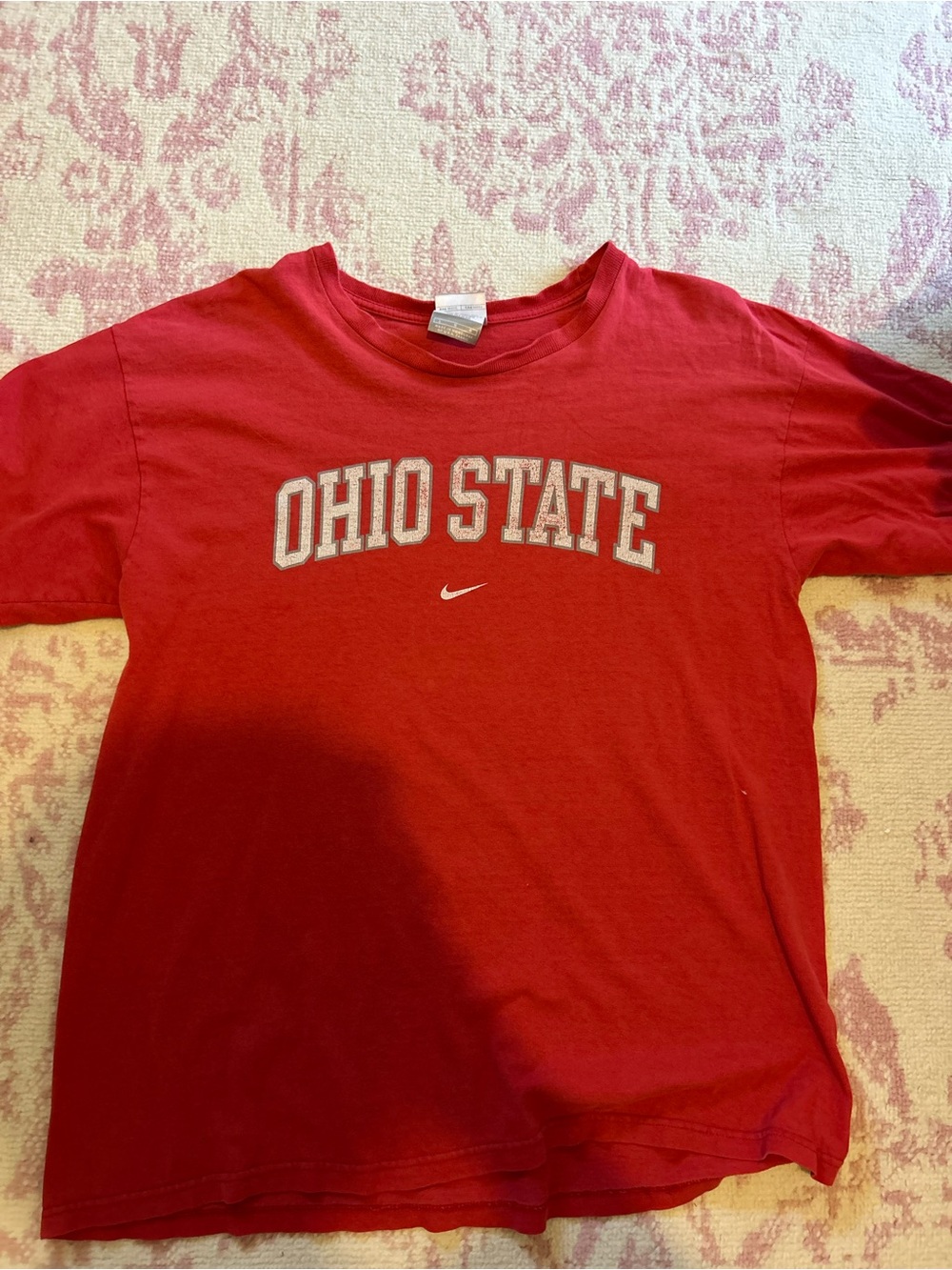 Nike Red Ohio State Logo Tee for Kids